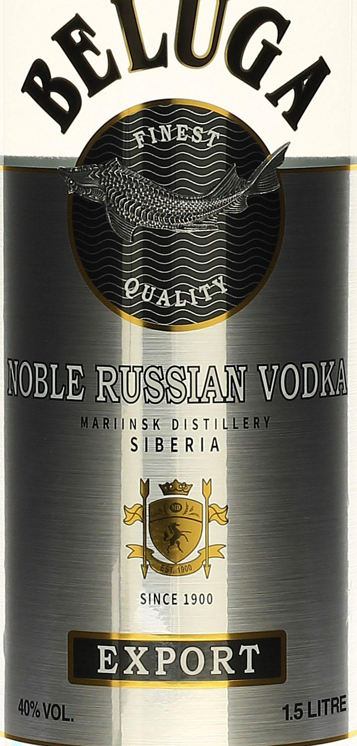 Beluga Noble Vodka 1 5 Liter 40 Vol Hochwer