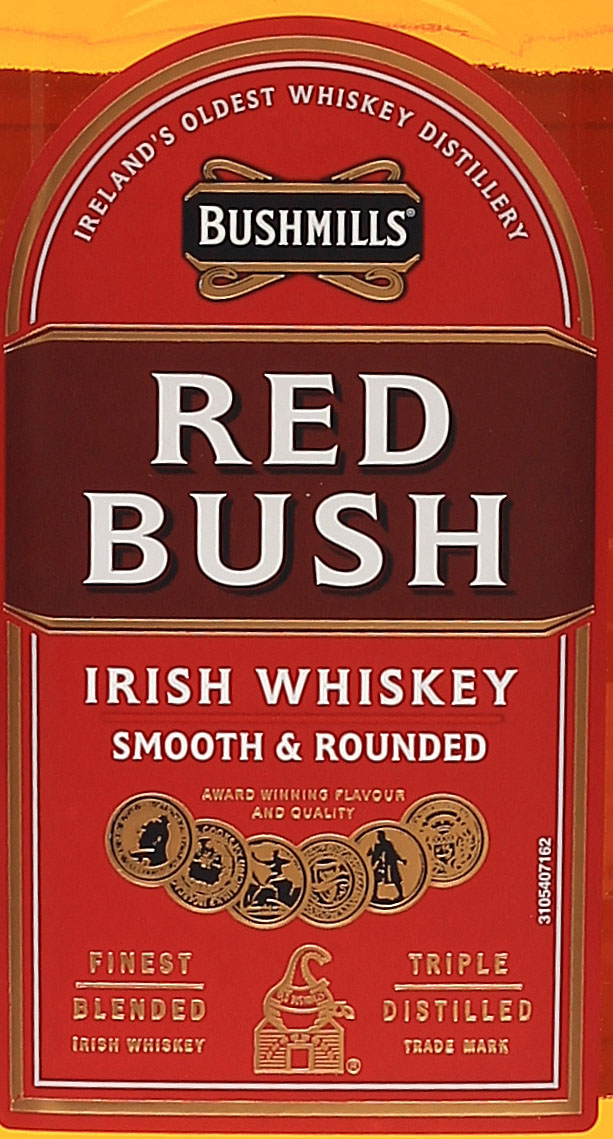 Bushmills Red Bush Irish Whiskey Bushmills White Label