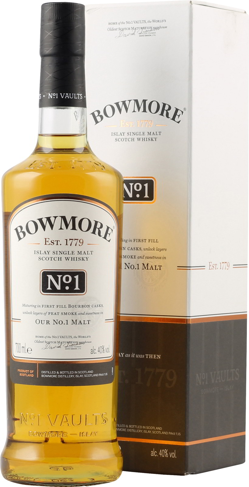 Bowmore No. 1 Single Malt Whisky 0,7 Liter 40 Vol.