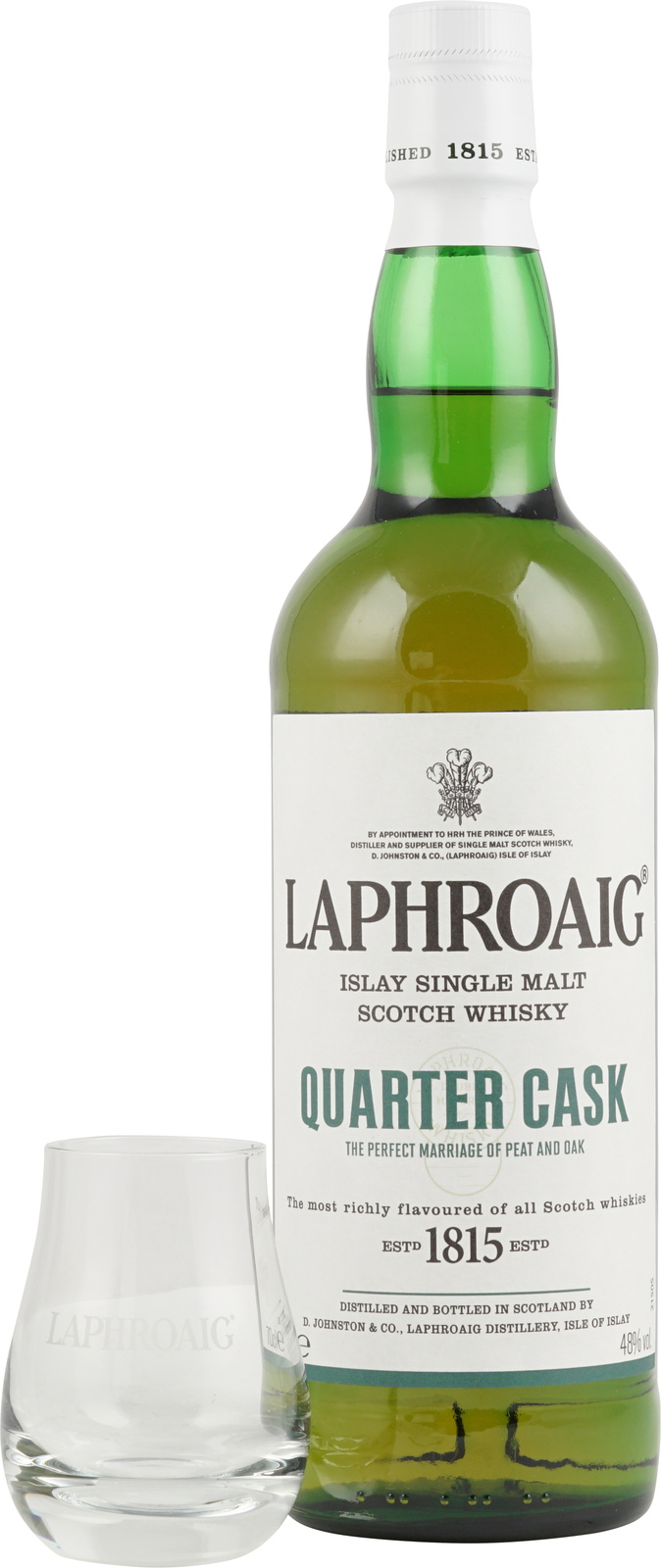 Laphroaig Quarter Cask Geschenkset mit Nosing Glas und