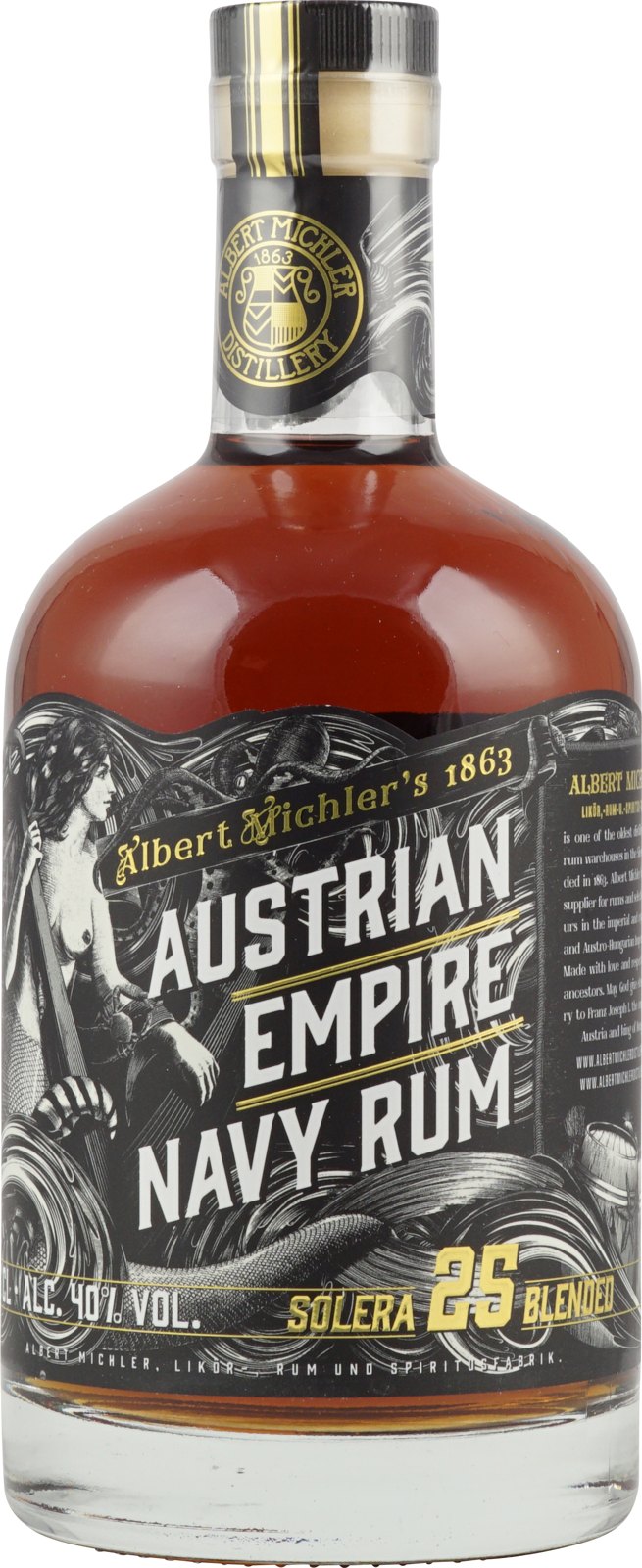 Austrian Empire Navy Rum Solera 25 Jahre mit 700 ml und 40