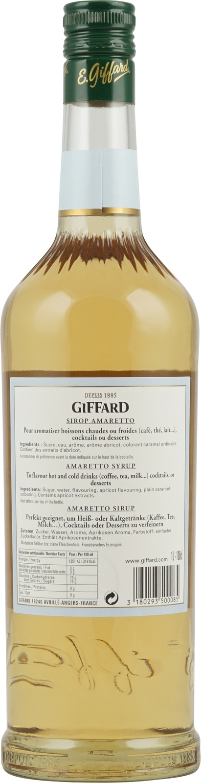 Sirop Amaretto - Giffard - 1 L