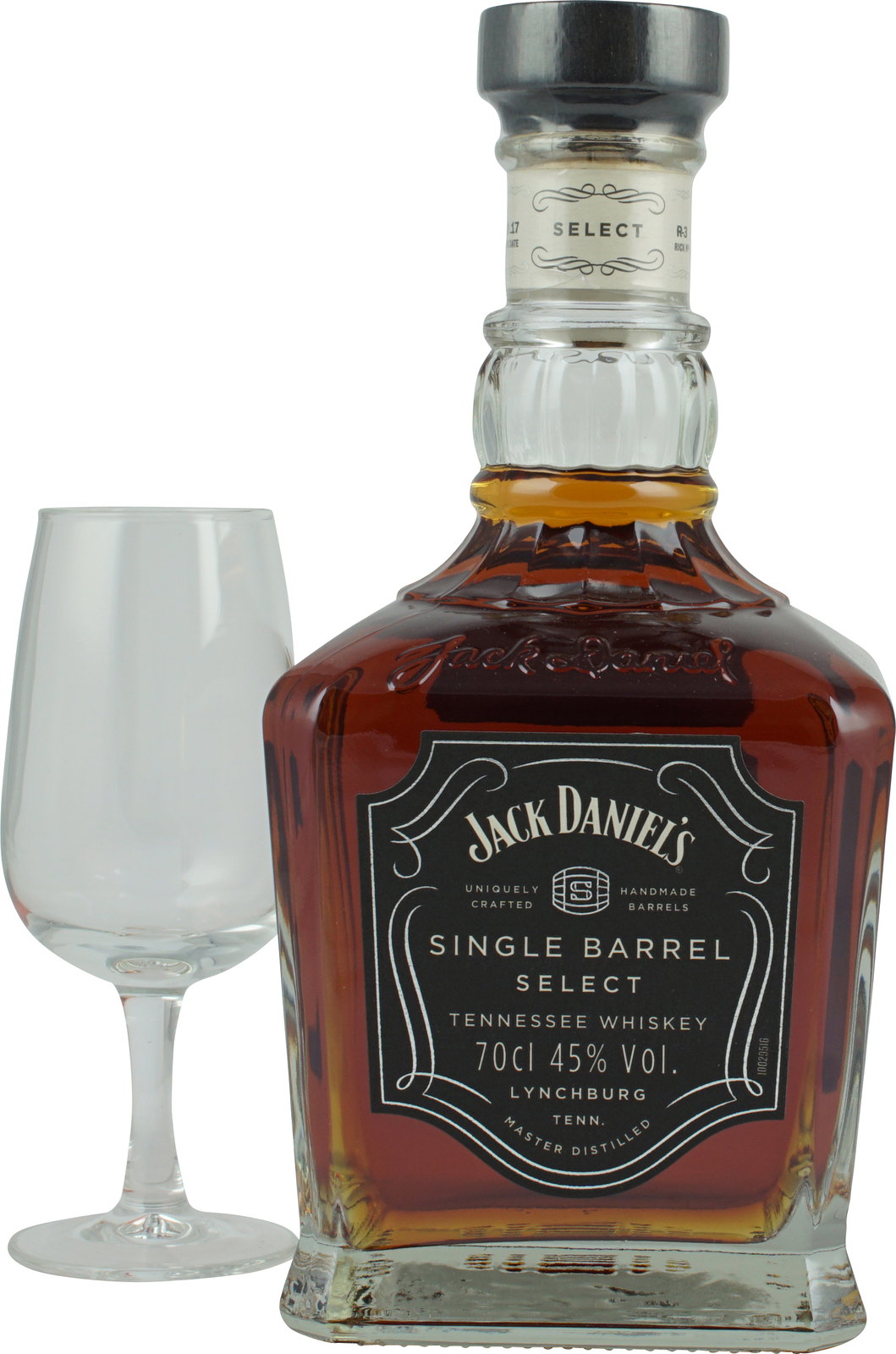 Jack Daniels Single Barrel 0,7 Liter Set mit Tasting Glas