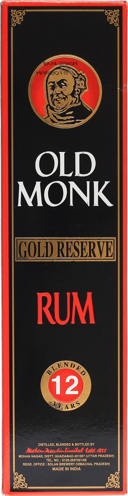 Old Monk Gold Reserve 12 Jahre Indischen Rum Im Shop   Old Monk Gold Reserve 12 Jahre 0 7l 42 8 .8566 2 